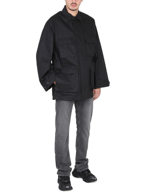 BALENCIAGA Classic Cargo Jacket with Shirt Collar - Men's Outerwear