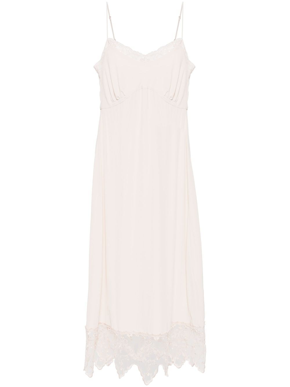 SIMONE ROCHA Elegant Powder-Pink Silk-Blend Mini Dress with Adjustable Straps