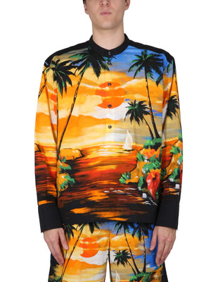 DOLCE & GABBANA Summer Vibes Hawaiian Print Mini Shirt for Men