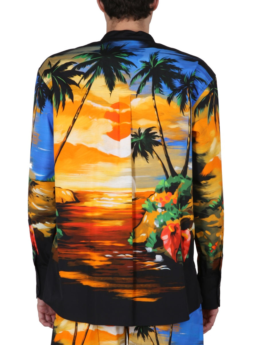 DOLCE & GABBANA Summer Vibes Hawaiian Print Mini Shirt for Men