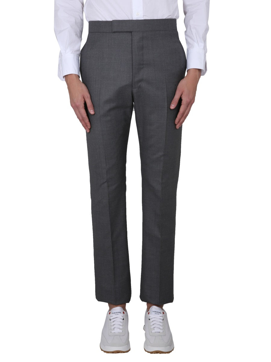 THOM BROWNE Classic Trousers with Unique Closure - SS25