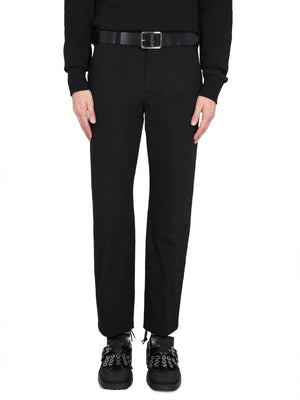 ALEXANDER MCQUEEN Men's Workwear Pants with Concealed Closure