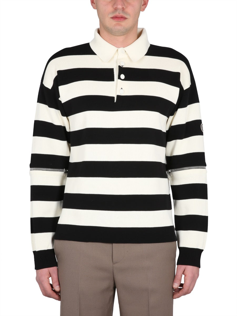 GUCCI Knit Polo with Pointed Collar