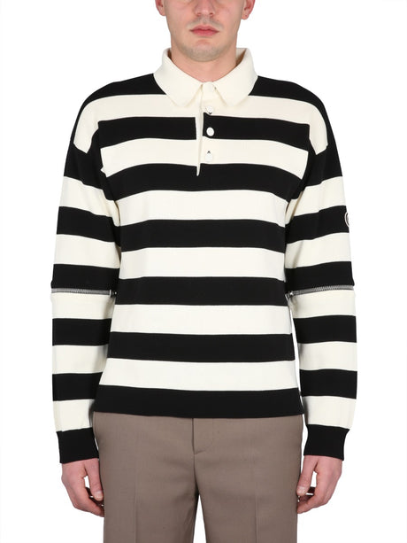 GUCCI Knit Polo with Pointed Collar