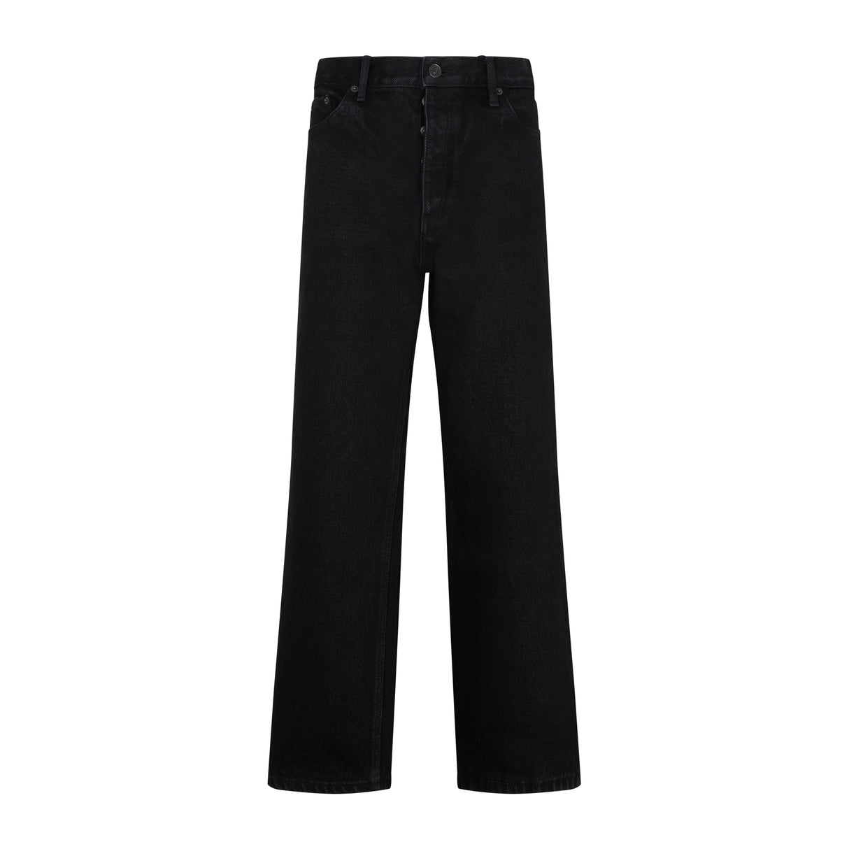 BALENCIAGA Women's Black Cotton Ankle Cut Jeans