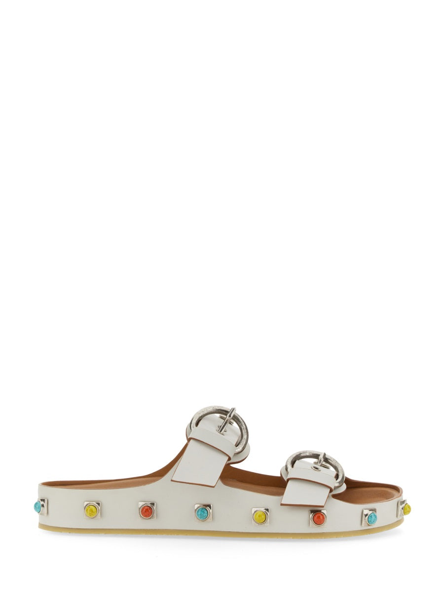 ETRO Crown Me Mini Studded Leather Sandal