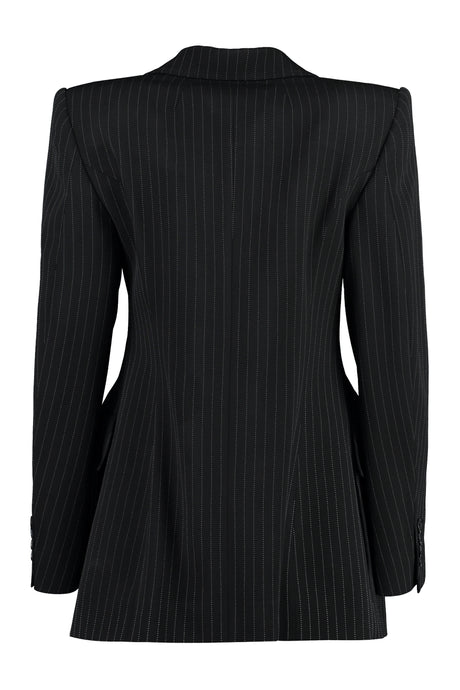 BALENCIAGA Tailored Wool Pinstripe Blazer for Women