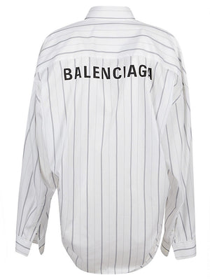 BALENCIAGA Oversized Logo Shirt for Women