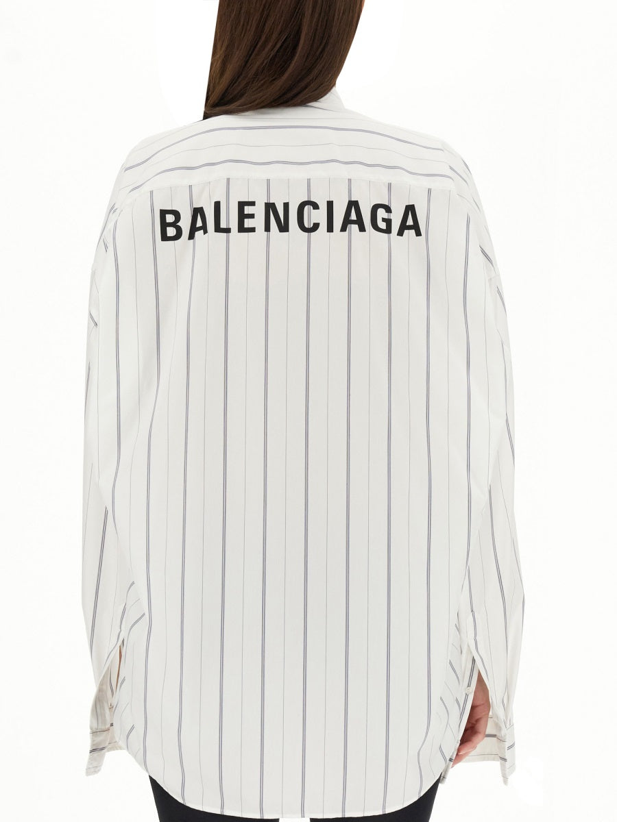 BALENCIAGA Oversized Logo Shirt for Women