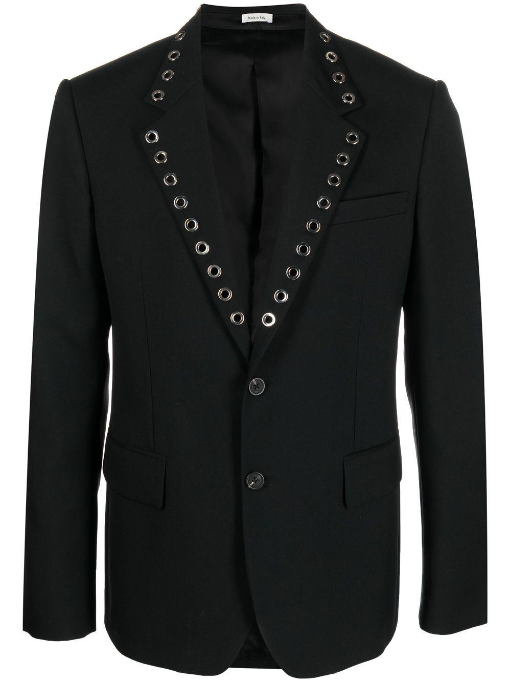 ALEXANDER MCQUEEN Eyelet Rever Jacket - Sustainable Style for Men