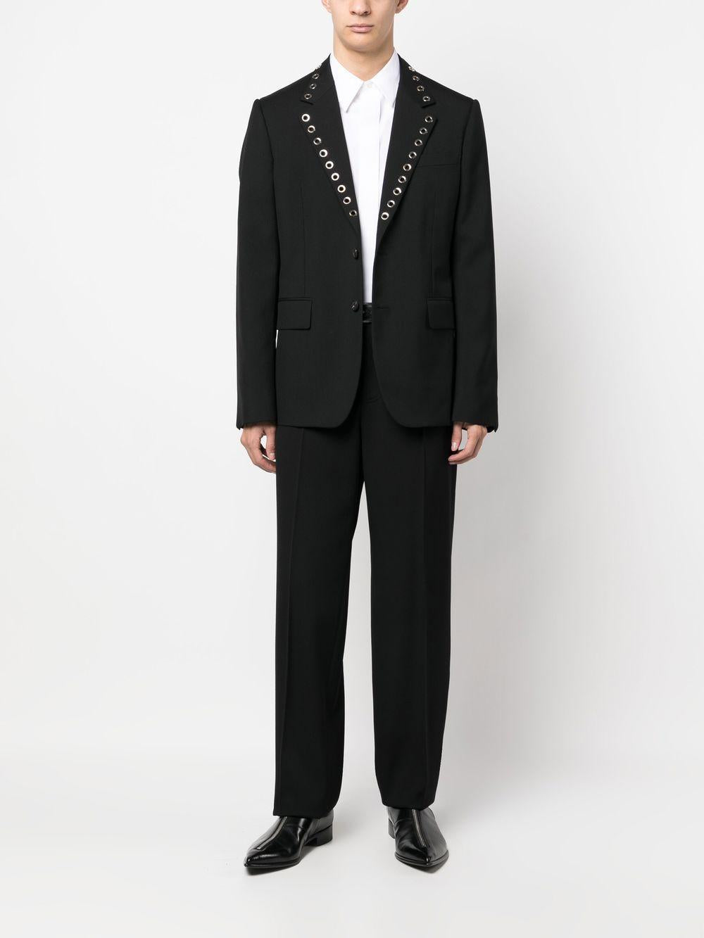 ALEXANDER MCQUEEN Eyelet Rever Jacket - Sustainable Style for Men