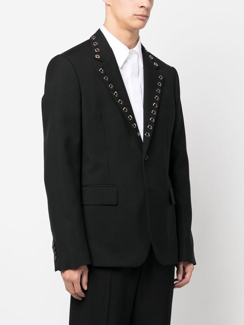 ALEXANDER MCQUEEN Eyelet Rever Jacket - Sustainable Style for Men