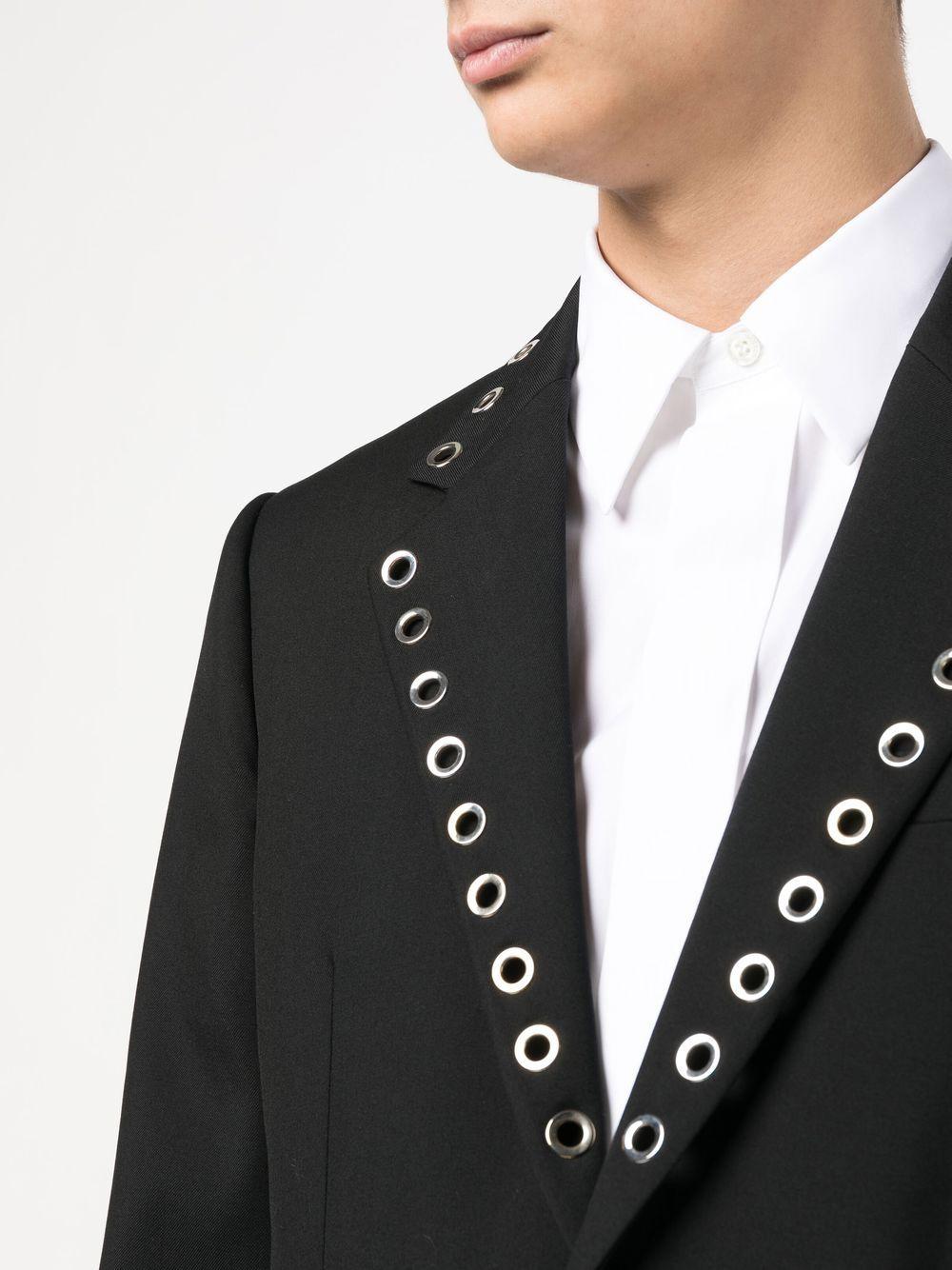 ALEXANDER MCQUEEN Eyelet Rever Jacket - Sustainable Style for Men