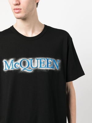 ALEXANDER MCQUEEN Men's Mini Spray Logo T-Shirt