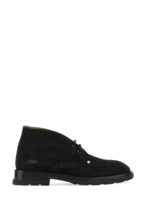 ALEXANDER MCQUEEN Stylish Suede Boot with 3 cm Heel for Men