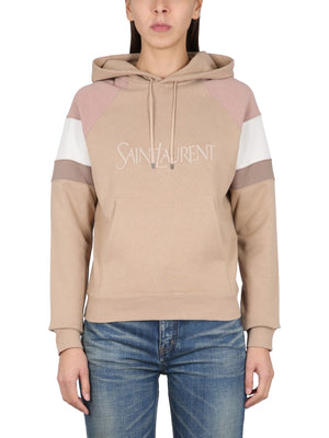 SAINT LAURENT Premium Women's Hoodie with Drawstring