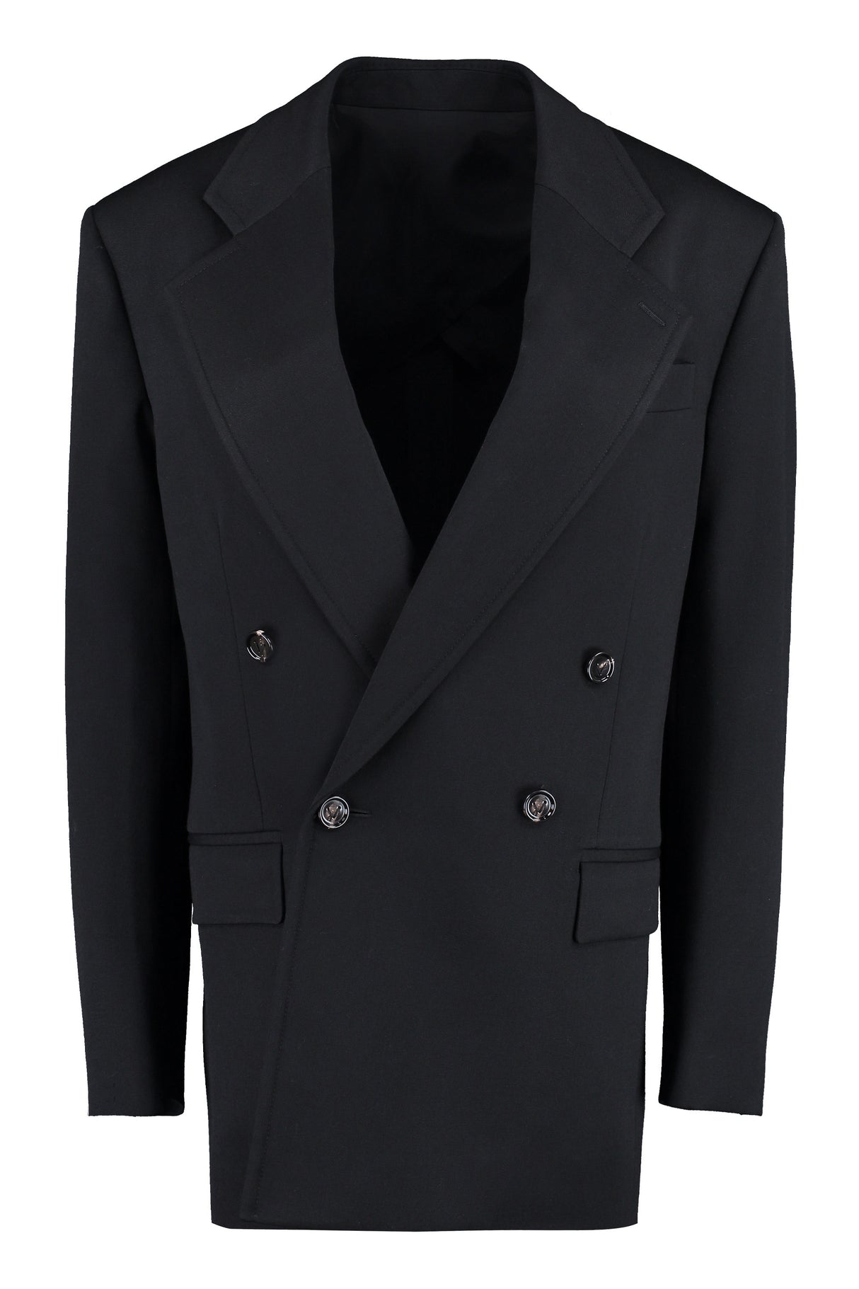 BOTTEGA VENETA Oversized Double-Breasted Wool Blazer for Women