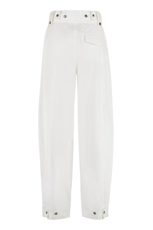 BOTTEGA VENETA High-Waist Tapered-Fit Trousers