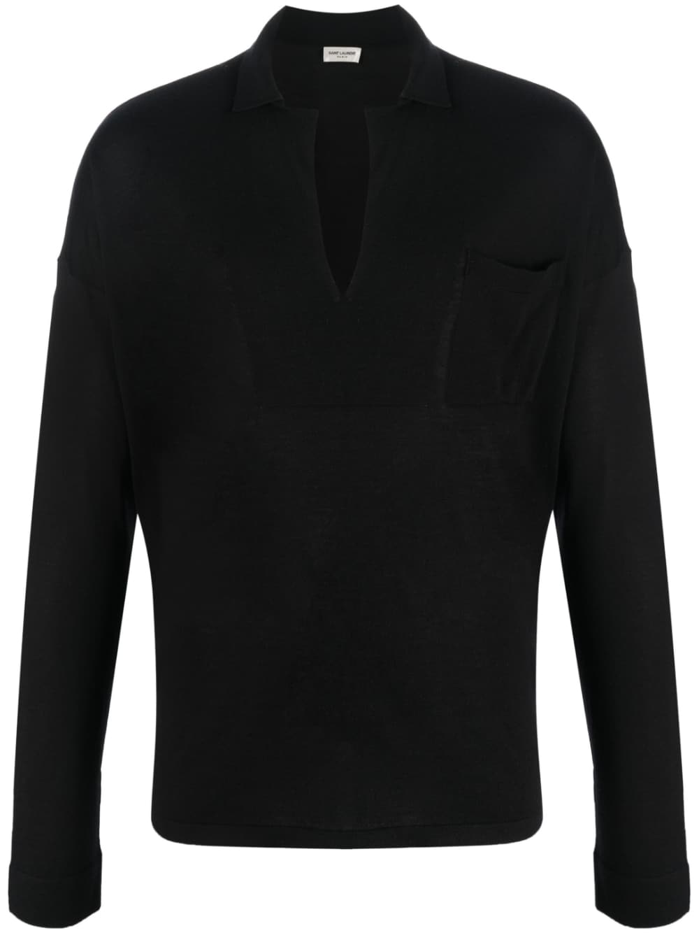 SAINT LAURENT Luxury Wool-Silk Sweatshirt