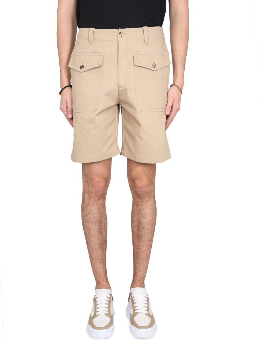 ALEXANDER MCQUEEN Cargo Bermuda Shorts for Men - SS23 Collection