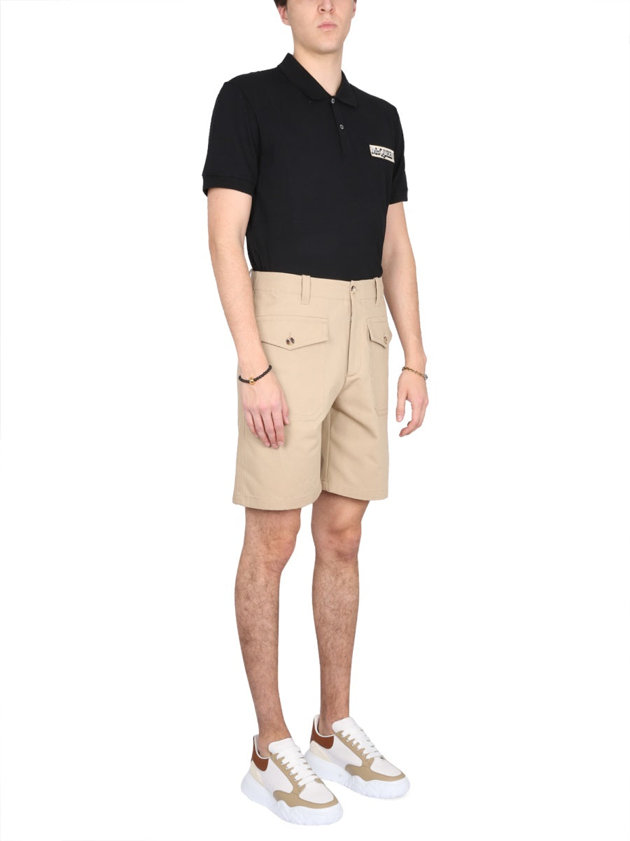 ALEXANDER MCQUEEN Cargo Bermuda Shorts for Men - SS23 Collection