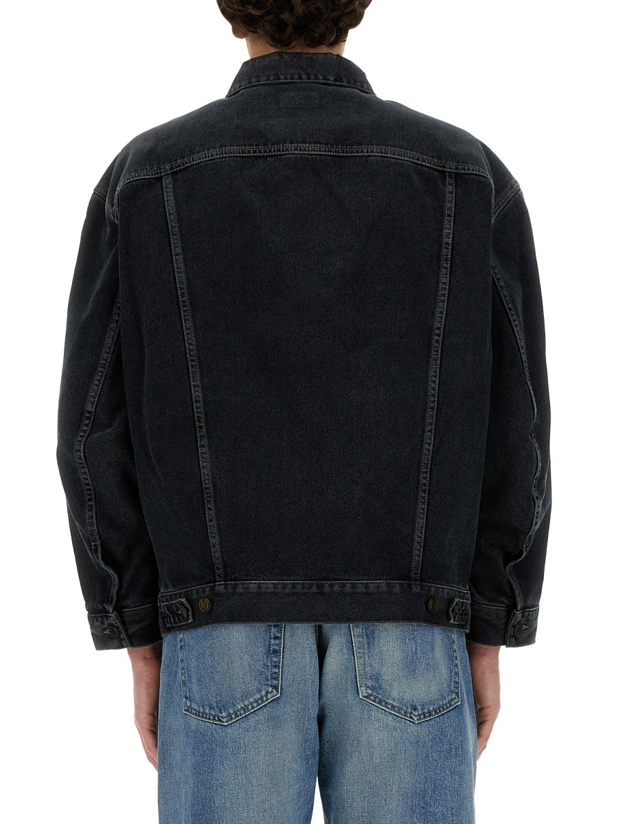 SAINT LAURENT Oversized Denim Jacket - Size 48