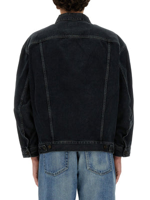 SAINT LAURENT Oversized Denim Jacket - Size 48