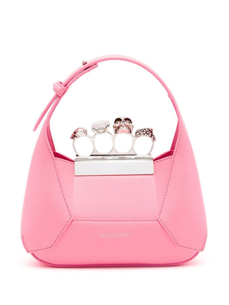 ALEXANDER MCQUEEN Jeweled Mini Hobo Handbag