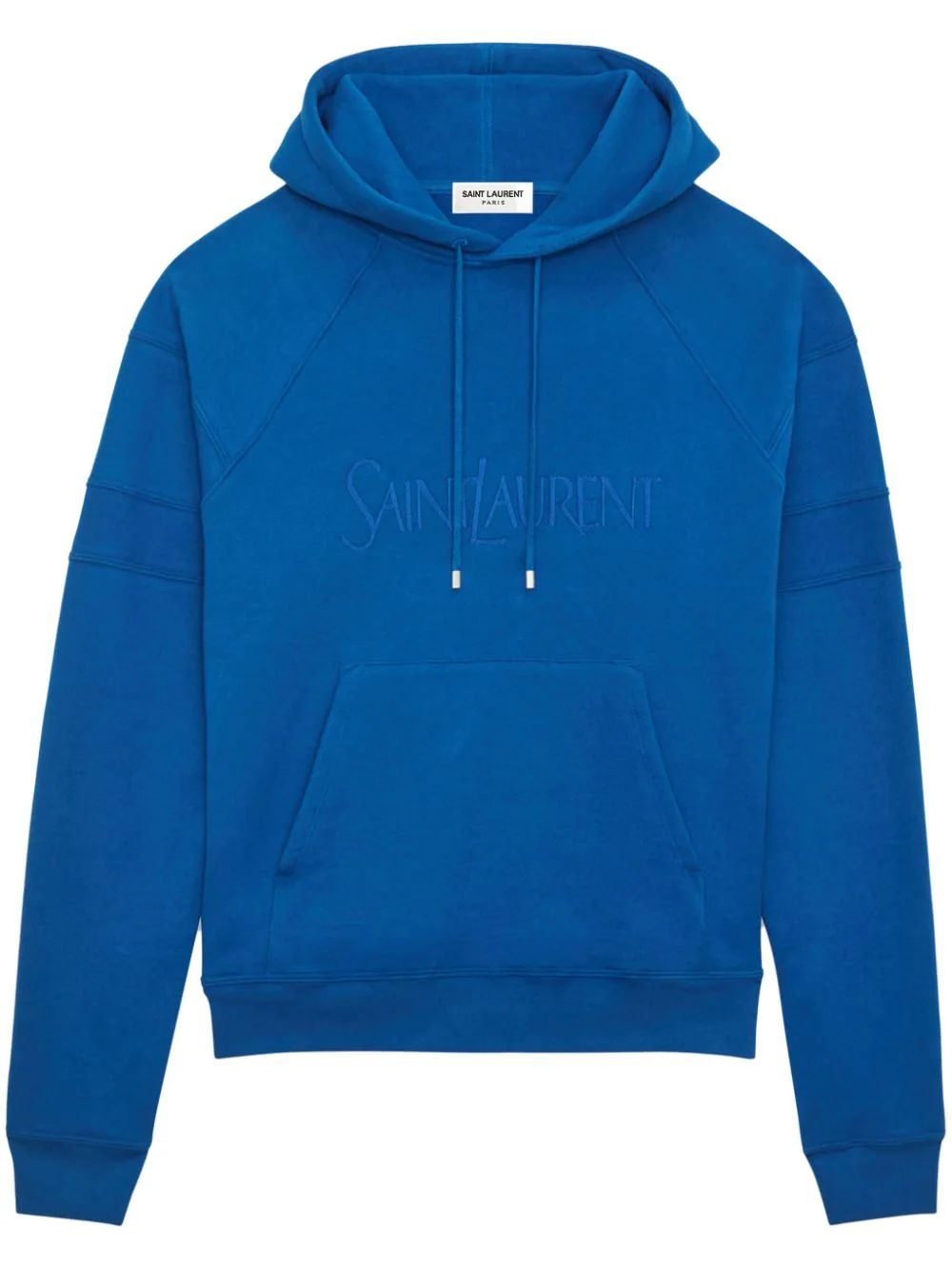 SAINT LAURENT Contrast Cuff Cotton Hoodie