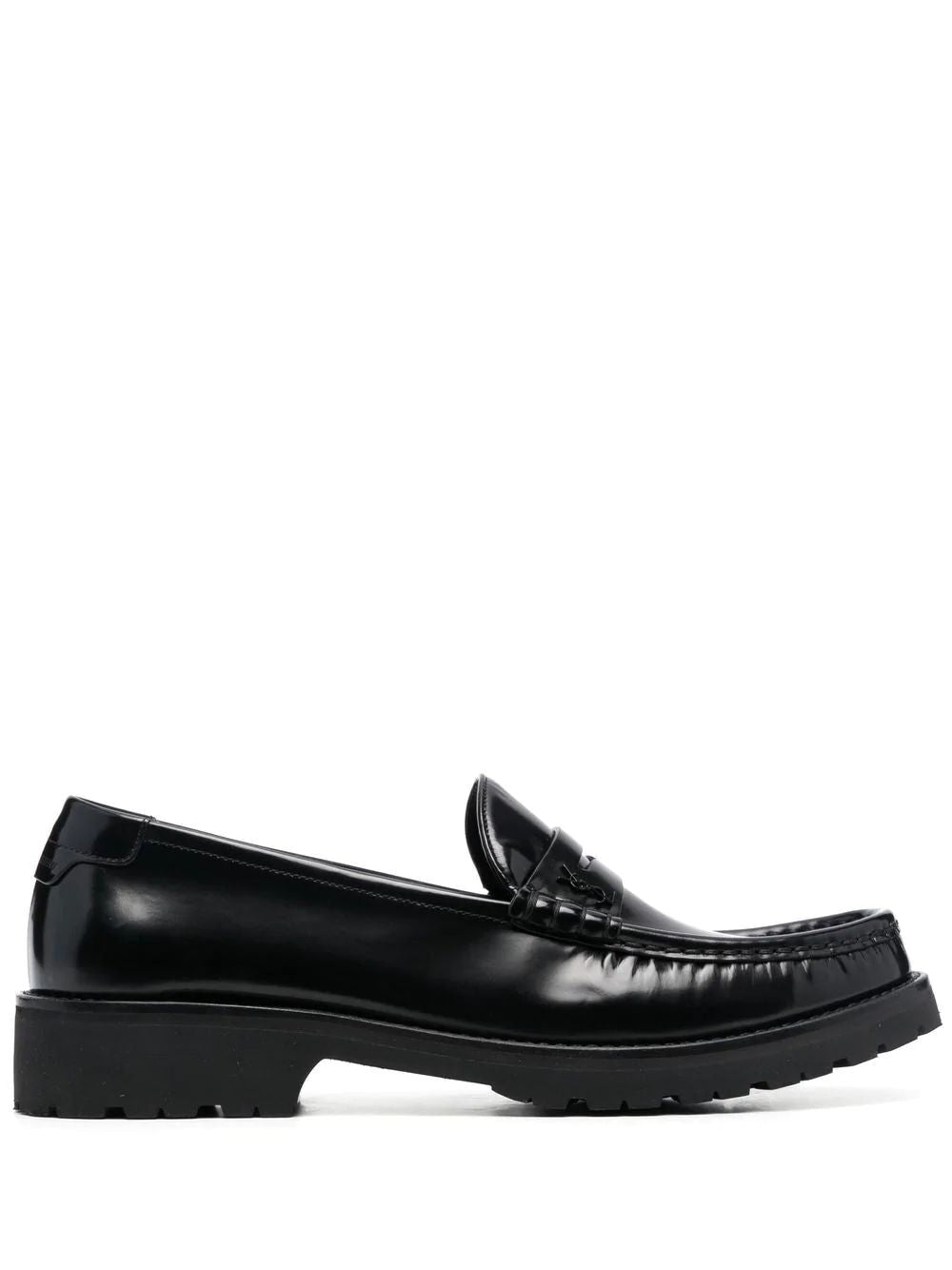 SAINT LAURENT Men's Classic Black Moccasins for SS23