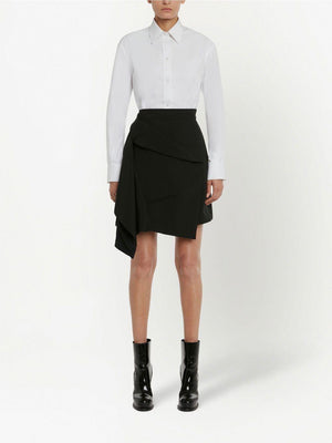 ALEXANDER MCQUEEN Draped Deconstruction Mini Skirt