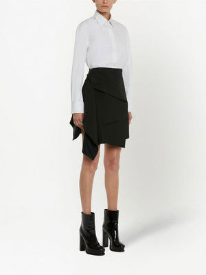 ALEXANDER MCQUEEN Draped Deconstruction Mini Skirt