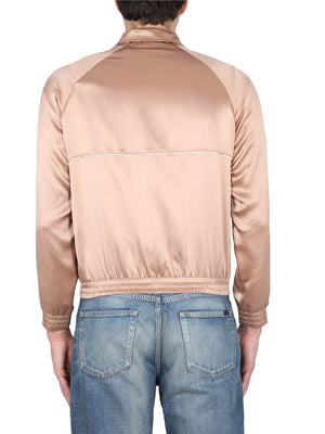 SAINT LAURENT Men's Organic Silk Teddy Jacket