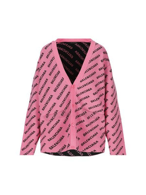 BALENCIAGA All Over Logo Cardigan - Size 0-5