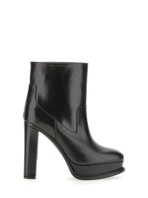 ALEXANDER MCQUEEN Elevated Platform Boots with 12 cm Heel for Women