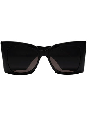 SAINT LAURENT Oversized Acetate Sunglasses with Logo-Embellished Arms