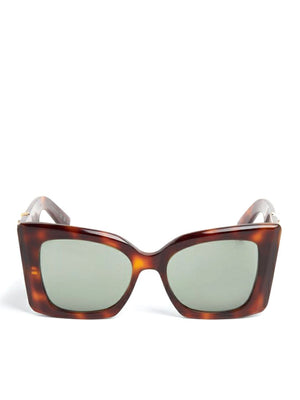 SAINT LAURENT Oversized Acetate Sunglasses with Logo-Embellished Arms