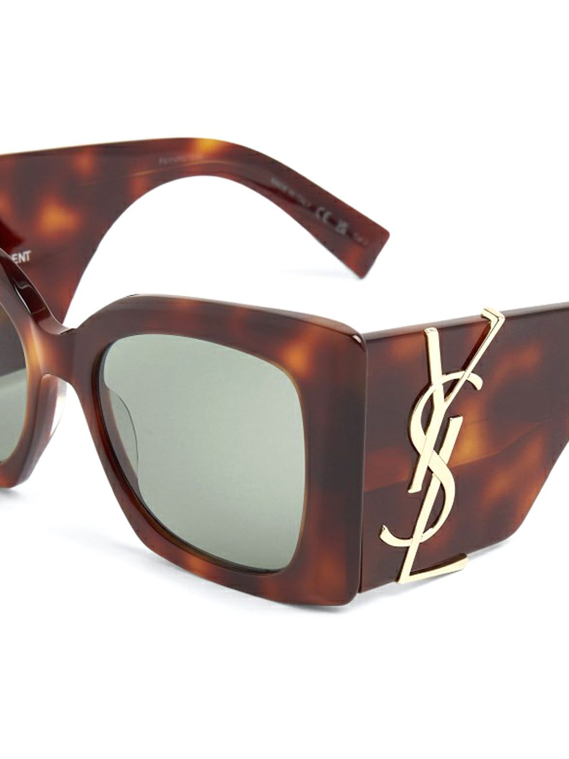 SAINT LAURENT Oversized Acetate Sunglasses with Logo-Embellished Arms