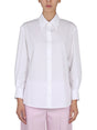 ALEXANDER MCQUEEN Chic Poplin Shirt with Pointed Collar for Women