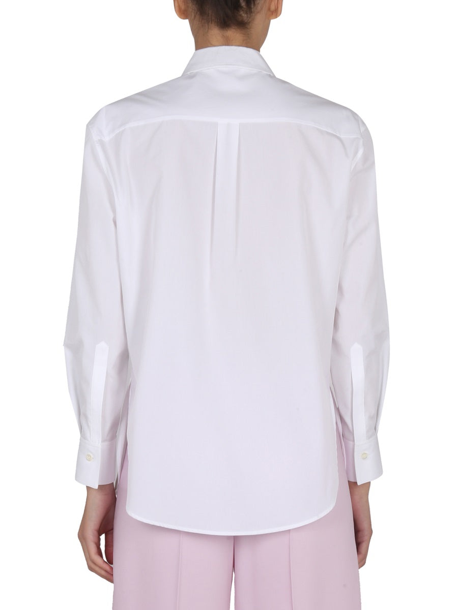 ALEXANDER MCQUEEN Chic Poplin Shirt with Pointed Collar for Women