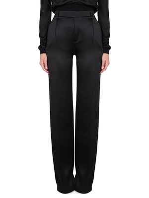 SAINT LAURENT Satin Flared Pants