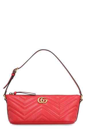 GUCCI Quilted Leather Shoulder Bag with Gold-Tone Logo for Women