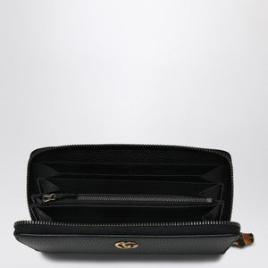 GUCCI Mini Zip Around Wallet with Bamboo Detail