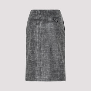 BOTTEGA VENETA Printed Leather Midi Skirt for Women