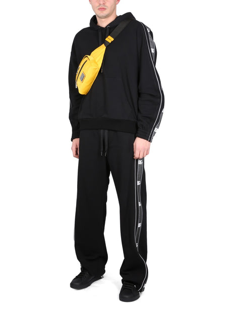 DOLCE & GABBANA Stylish Jogging Pants with Logo Bands for Men