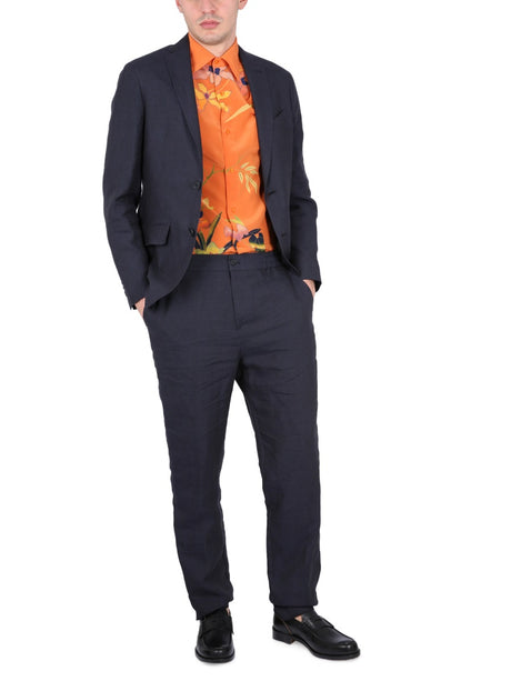 ETRO Floral Silk Shirt with Pointed Collar