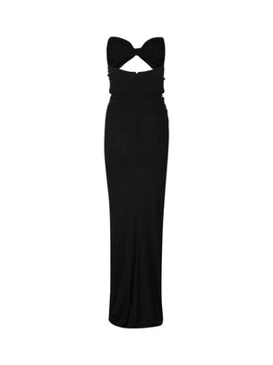 SAINT LAURENT Cut Out Long Dress