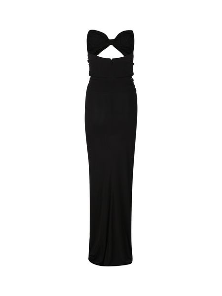 SAINT LAURENT Cut Out Long Dress