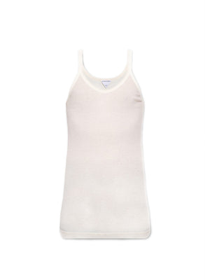 BOTTEGA VENETA Cotton Tank Top with Round Neckline