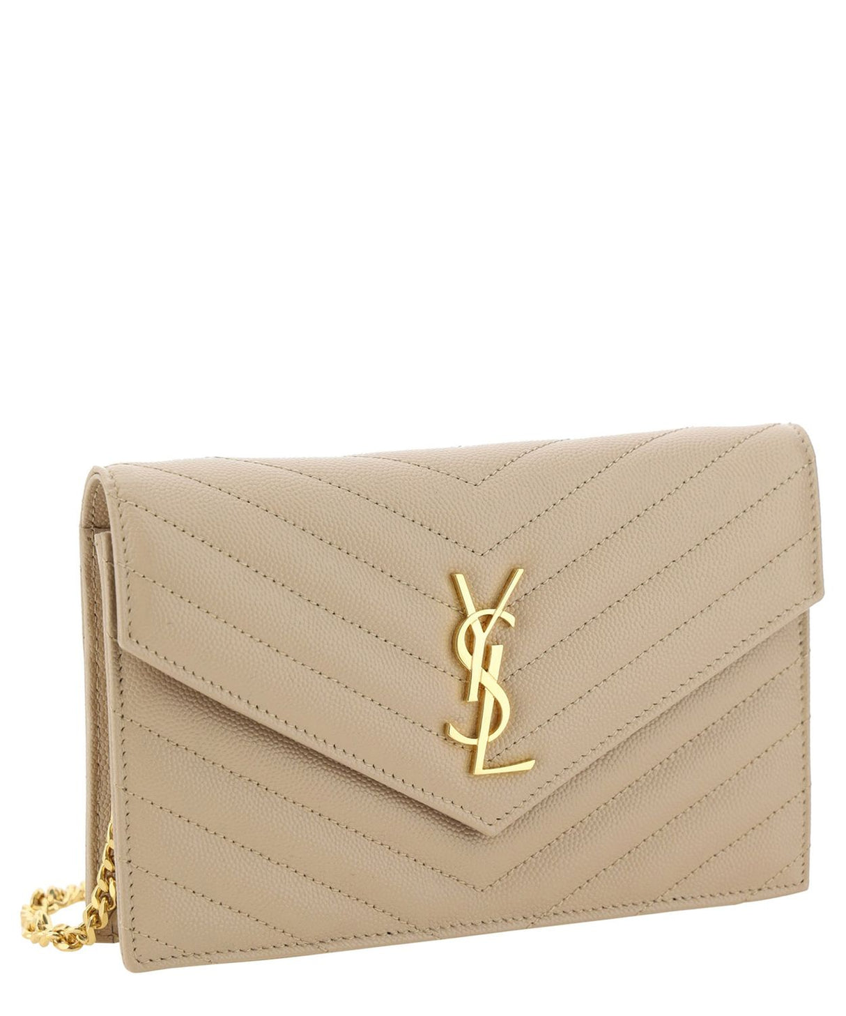 SAINT LAURENT Mini Envelope Chain Wallet - Dimensions 19x12.5x3.5cm